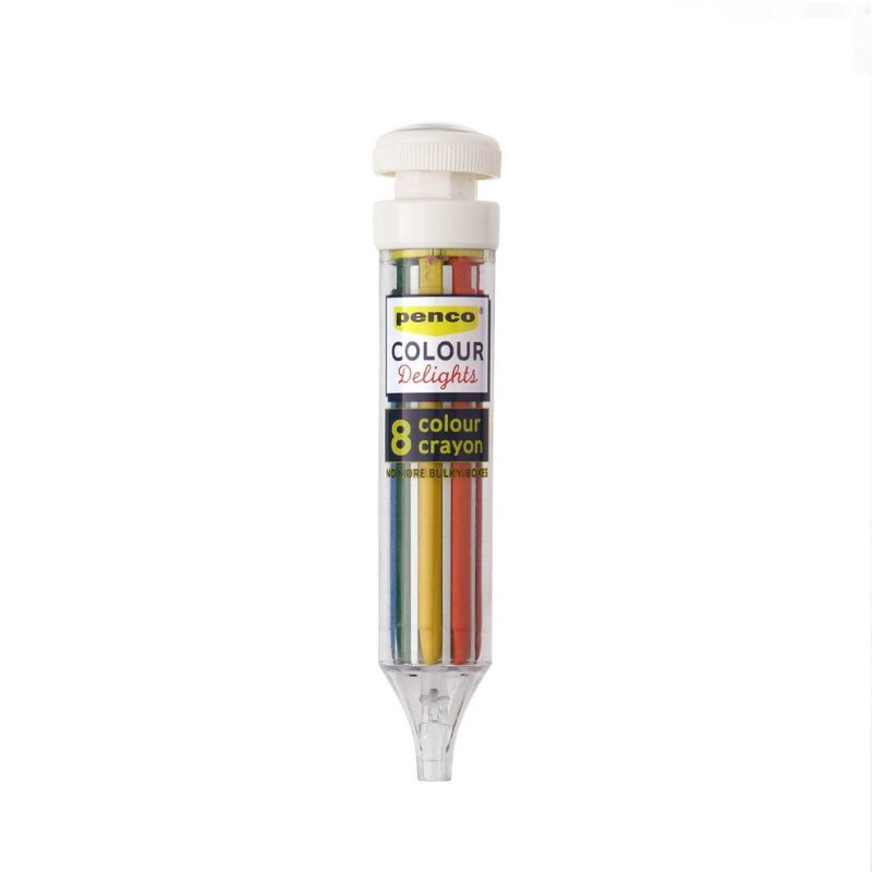

High Tide Penco 8 Color Crayon Colour Delights Multi Crayon Pen