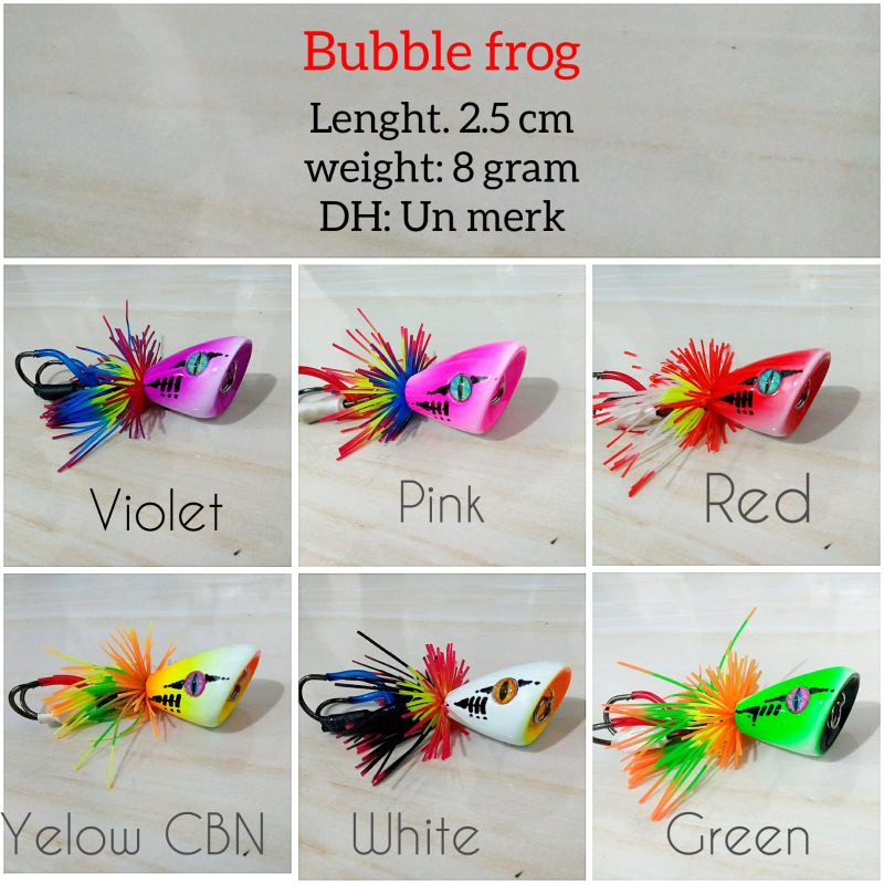Umpan casting Bubble Frog baze lure