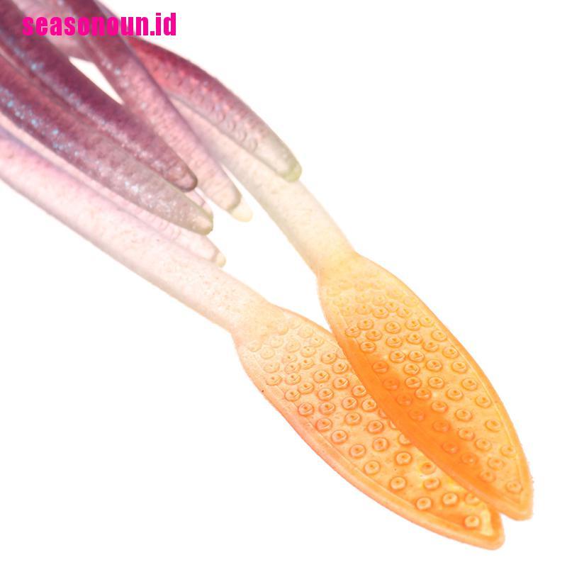 (seasonoun) Umpan Pancing Soft Bait Bentuk Cumi-Cumi Menyala