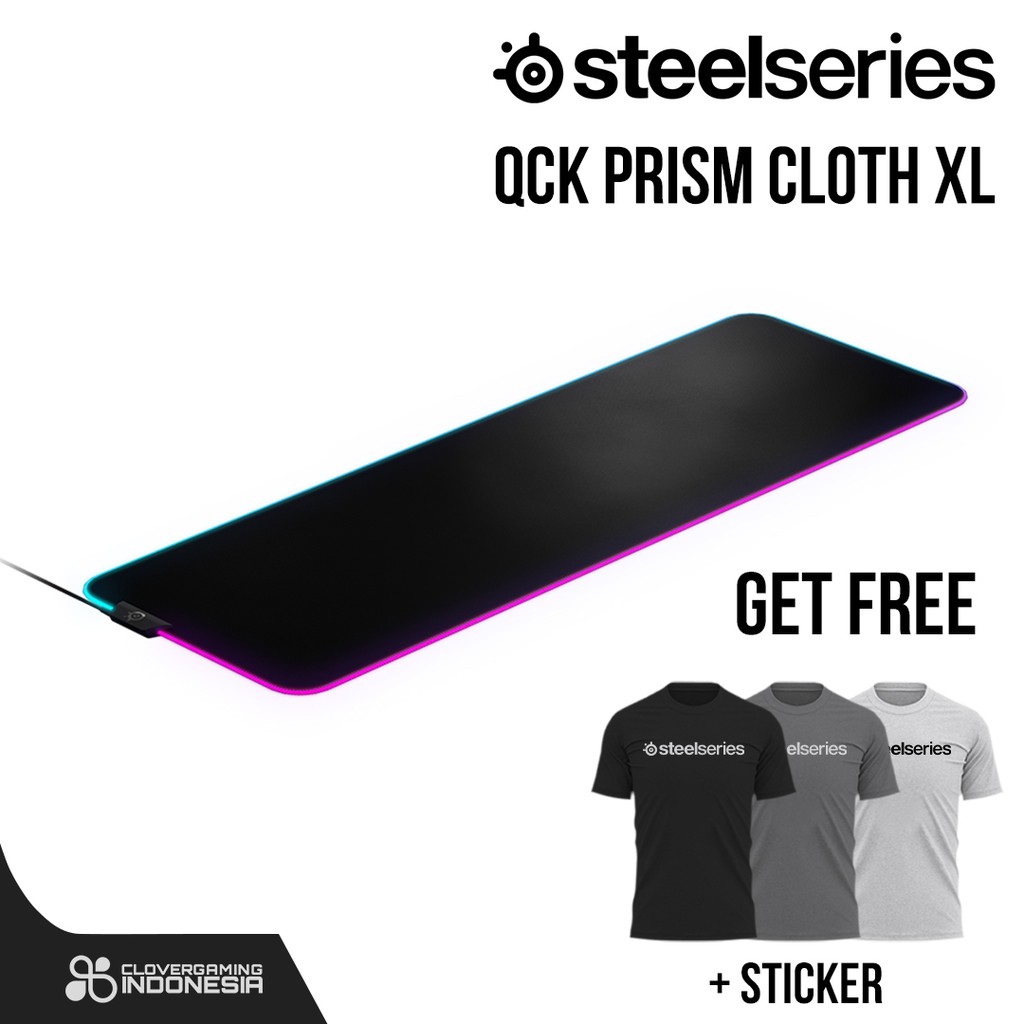 Steelseries QcK Prism Cloth XL RGB Gaming Mousepad