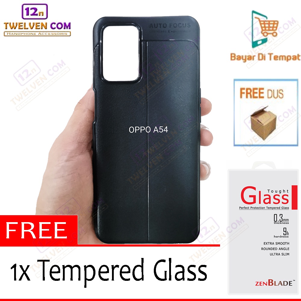 [FLASH SALE] Case Auto Focus Softcase Oppo A54 - Free Tempered Glass