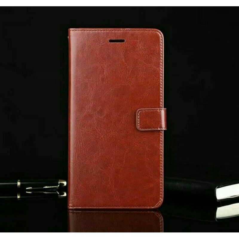 case Flip Kulit infinix Note 8