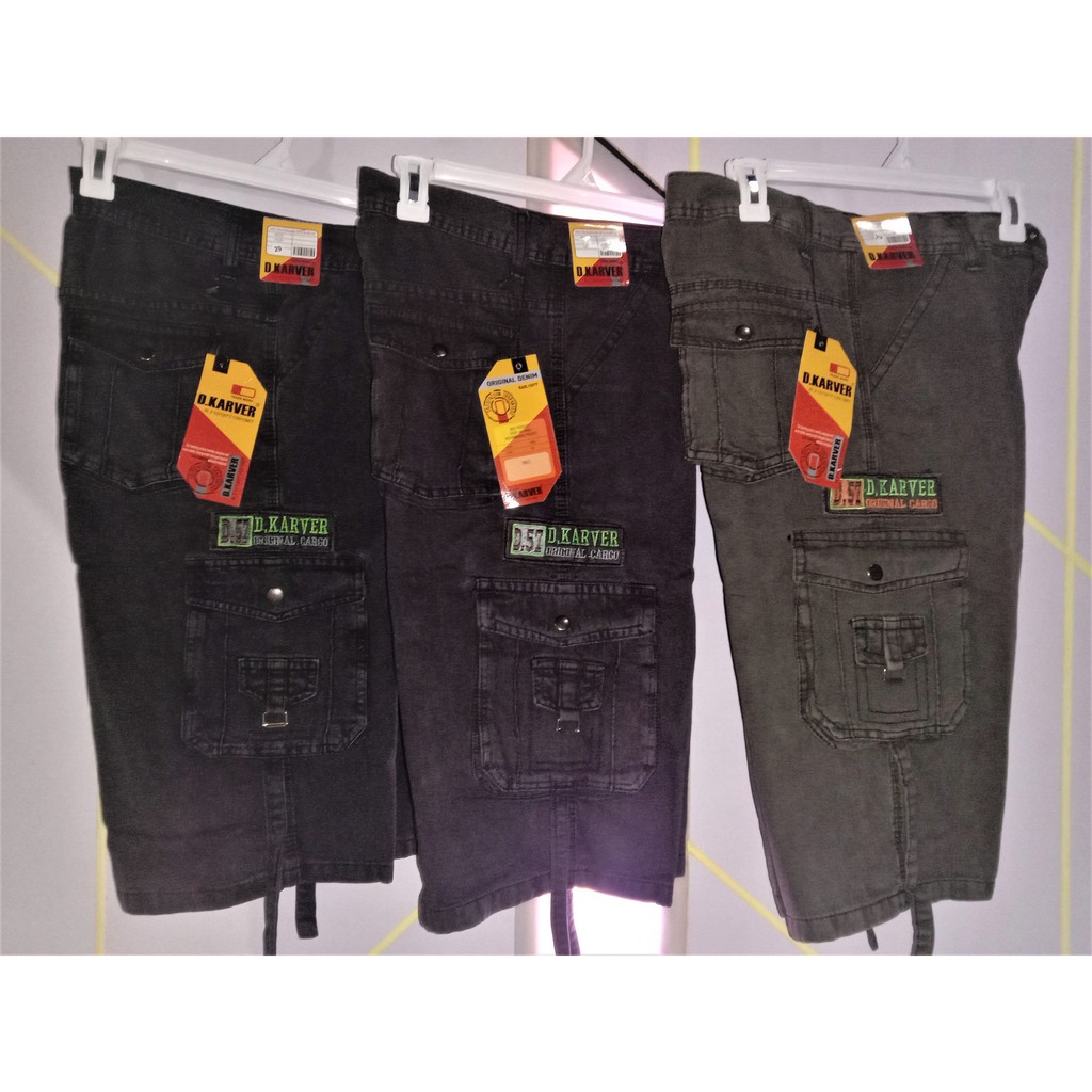 Celana Cargo Pendek Pria Bawah Lutut Celana Pendek Cargo Gunung Dkarver Size 28 Sampai size44