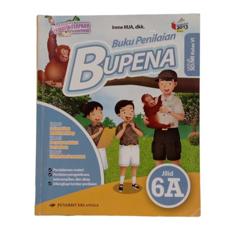 Bupena 6A 6B 6C 6D (Second/Bekas) Kurikulum 2013