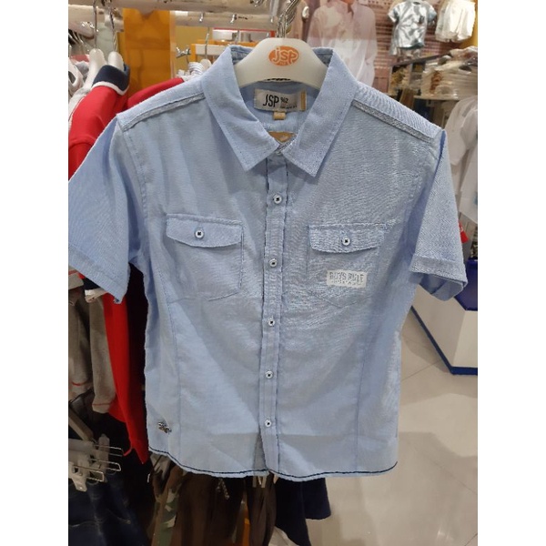 JSP-962 Baju Atasan Pakaian Kemeja Anak Laki-laki Lengan Pendek Original