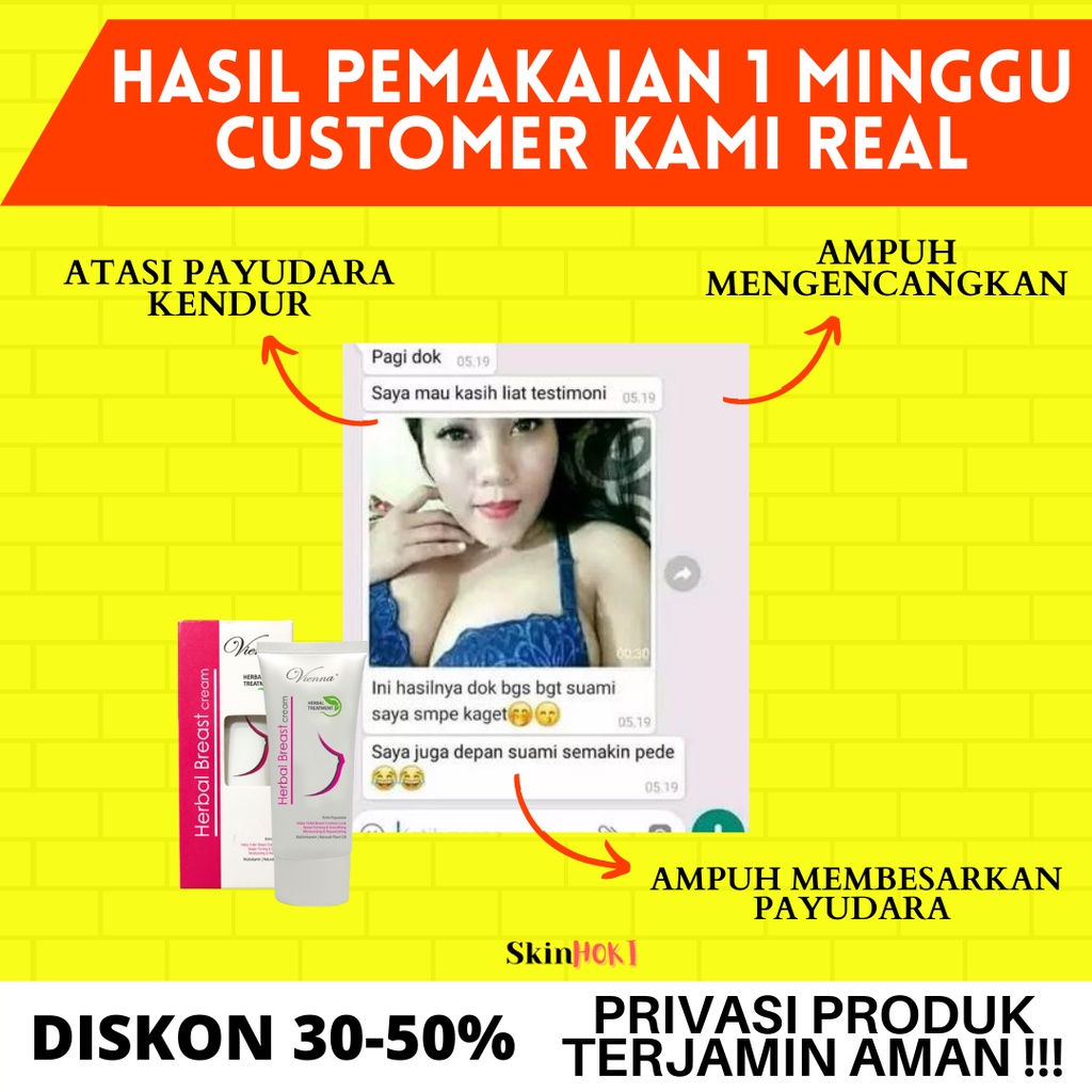 PEMBESAR PAYUDARA PEMBESAR PAYUDARA AMPUH PERMANEN VIENNA HERBAL BREAST 80ml CREAM PENGENCANG PAYUDARA ORIGINAL BPOM