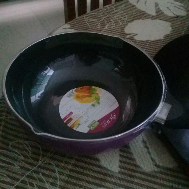 Wajan Deep Frying Kirin Ungu Teflon Bagus Murah