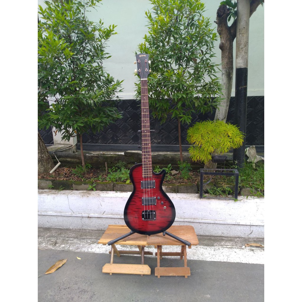 gitar listrik gibson bass custom