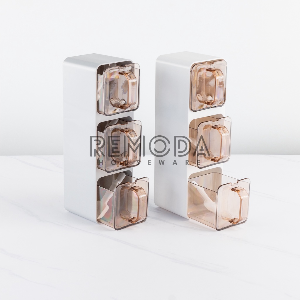 [Remoda] Tempat Bumbu 2 dan 3 Compartment + sendok takar