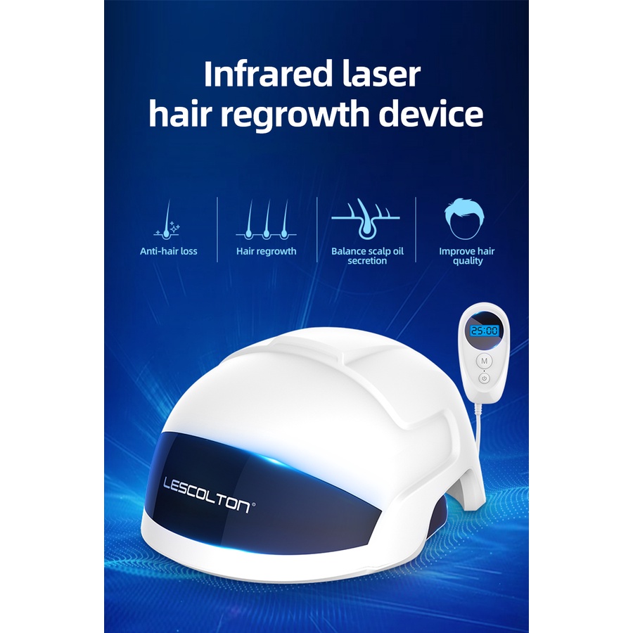 lescolton helm laser 650nm terapi Penumbuh Rambut Laser Infrared Hair Regrowth 650NM TERAPI PENUMBUH