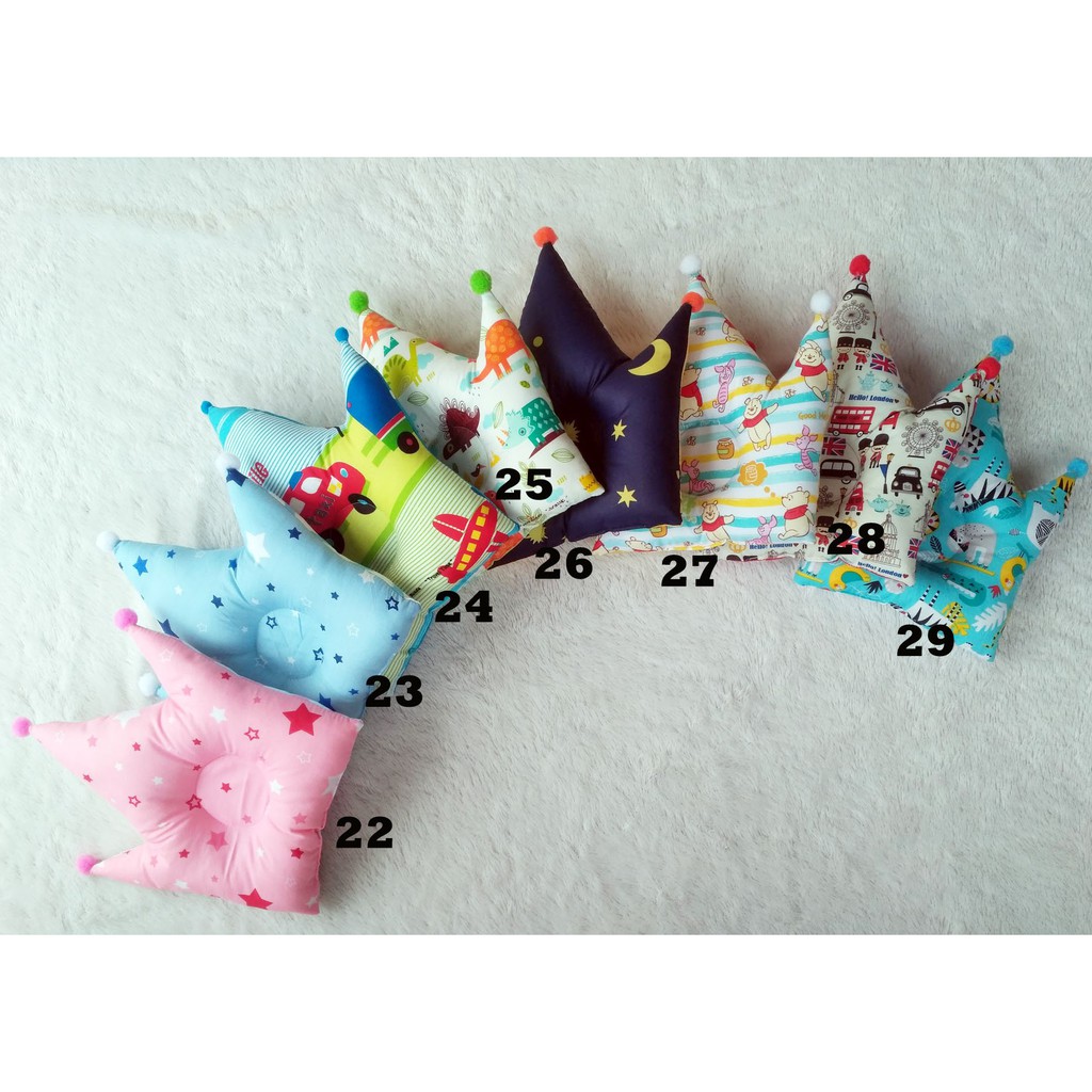 Bantal Peyang MAHKOTA Anti Peyang Baby Crown Pillow Bayi Bantal Peyang MAHKOTA Anti Peyang Baby Crown Pillow Bayi