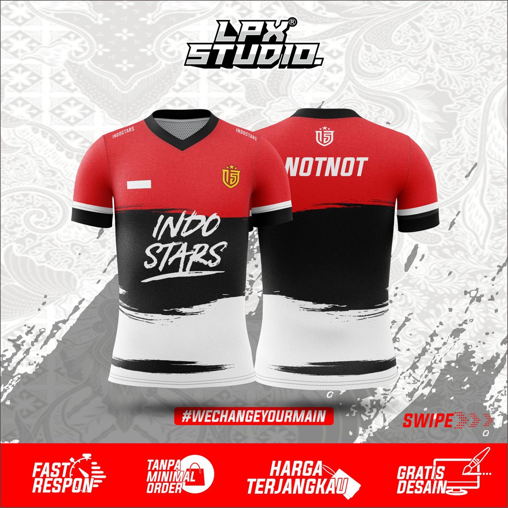 Baju Jersey Gaming Indostar New, Indo Star 2020