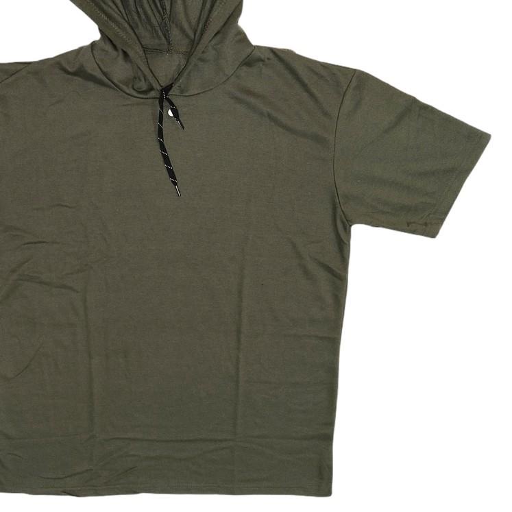 ○ Kaos Hoodie Wanita Lengan Pendek ♜