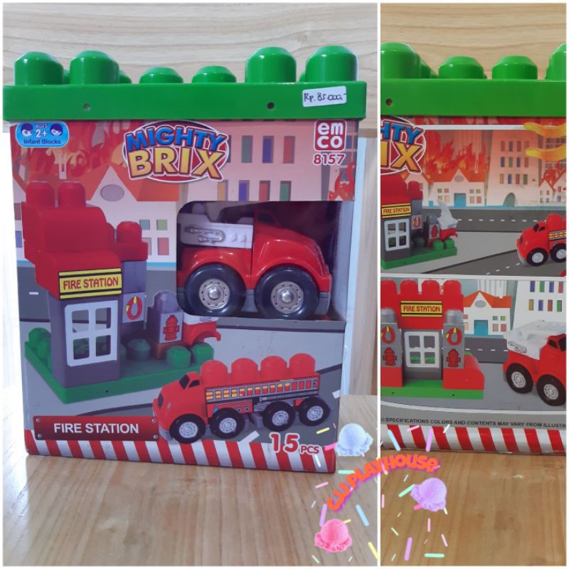Emco Mighty Brix Fire station
