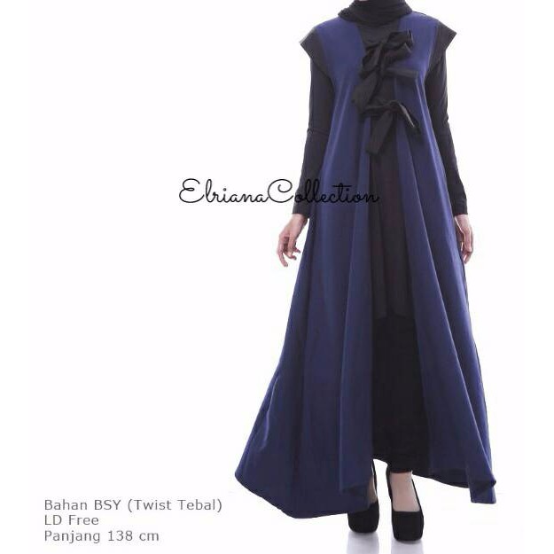 Baju Wanita Long Cardi Outer Lidya