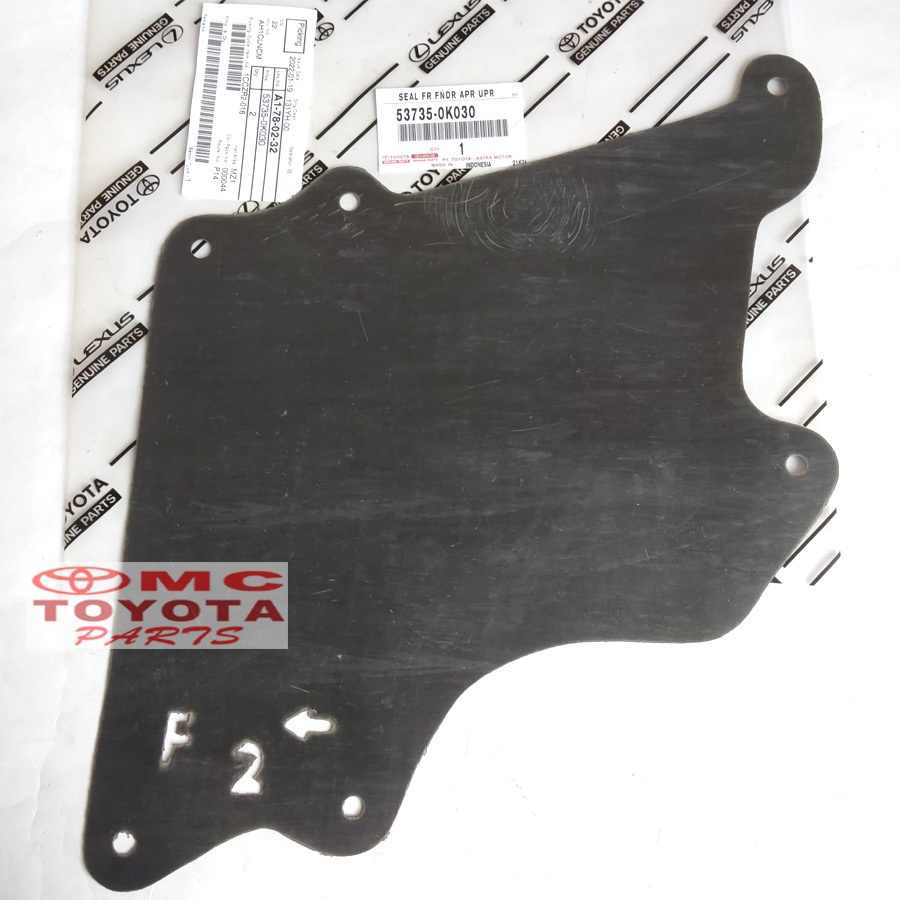 Seal Fender Apron / Pelindung Cipratan Depan Atas Innova 53735-0K030