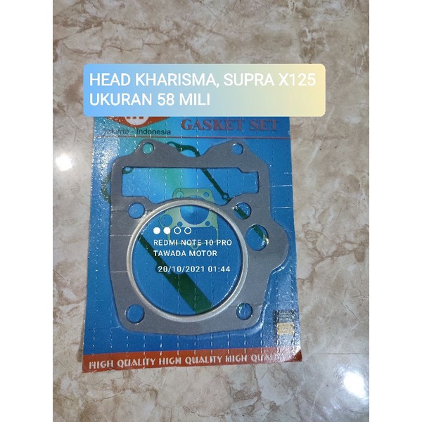 PAKING RACING BLOK HEAD DIAMETER 58 KHARISMA SUPRA X125