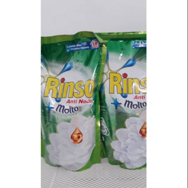 Termurah - Rinso Anti Noda Detergen Cair Classic Fresh 750ml (ORI & Free Bubble Wrap)