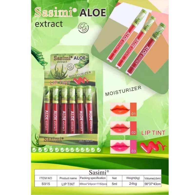 ✨NAGIHI✨ ECER - SASIMI ALOE VERA LIPTINT - Sasimi Aloe Vera Liptint 99% Lip Tint