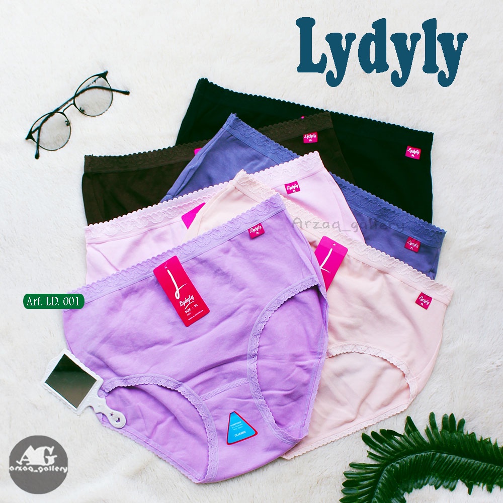 GROSIR CD Lydyly Art. LD001 Renda | Celana Dalam Wanita Karet Renda