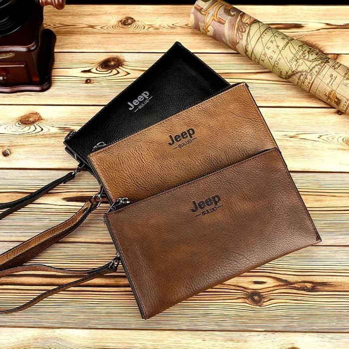 Dompet Jeep Panjang Pria Import Polos / Dompet Pria Simple / Clucth Bag Pria / Hand Bag DP200