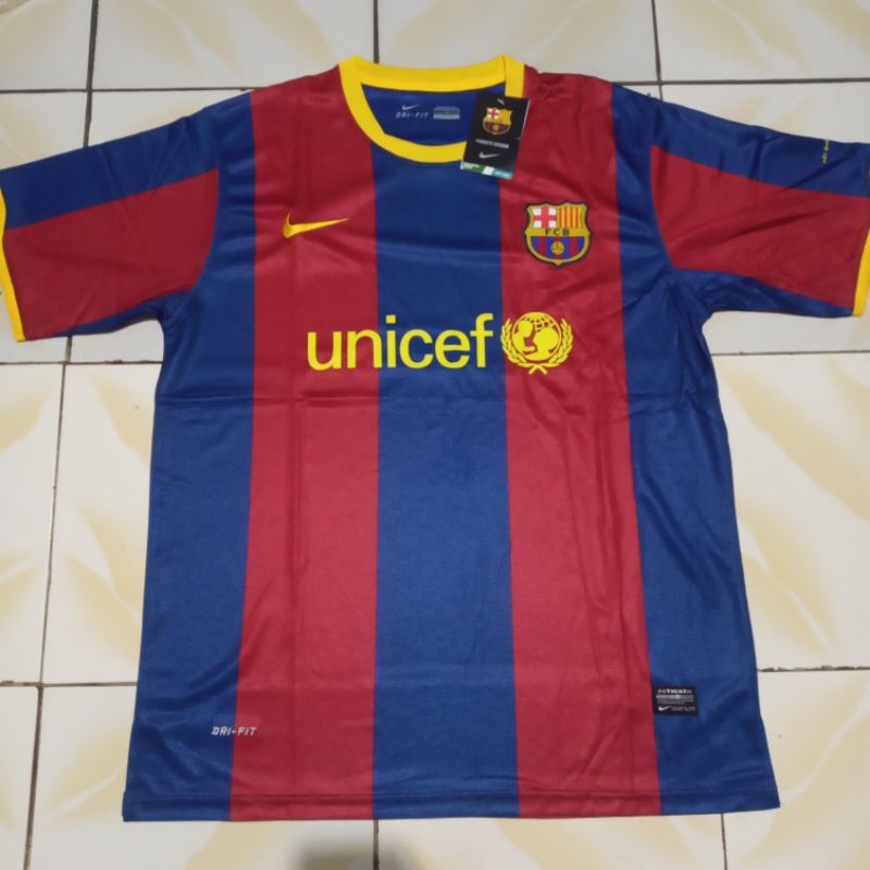 JERSEY BARCELONA HOME GRADE ORI 2010 RETRO SIZE L