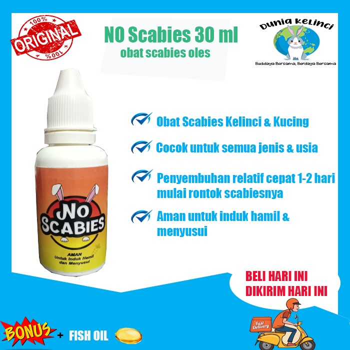 Obat Scabies Kelinci Kucing Oles No Scabies 30 ml Gudik