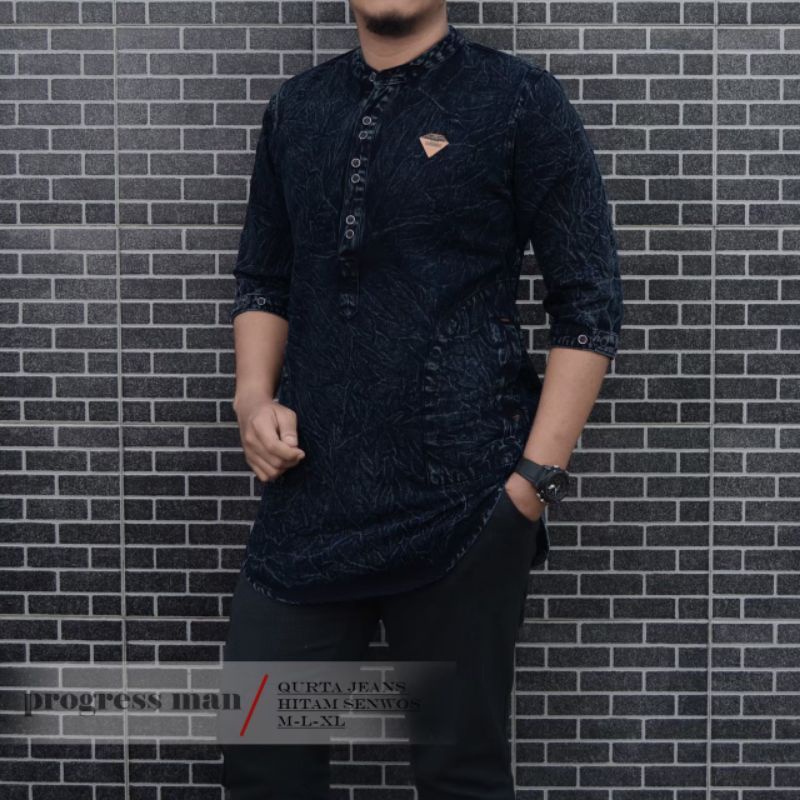 Jeans - Koko dewasa - Kurta Dewasa - Kemeja koko pria - koko Pria - Koko Kurta - Baju koko kurta dew