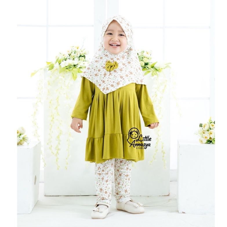 Setelan muslim anak perempuan | Baju muslim anak perempuan setelan nayla