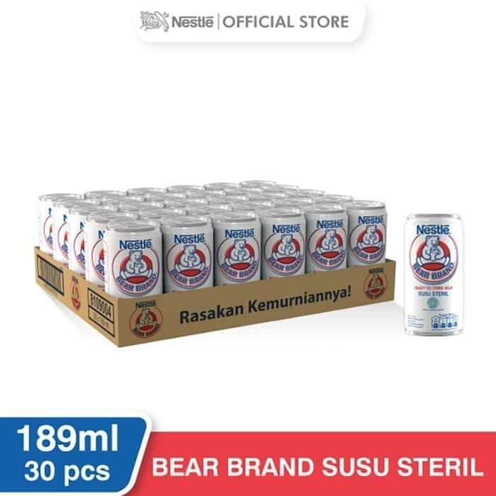 

Nestle Bear Brand Susu Beruang 189 ml x 30 pc