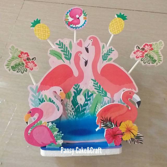 Cake topper Flamingo