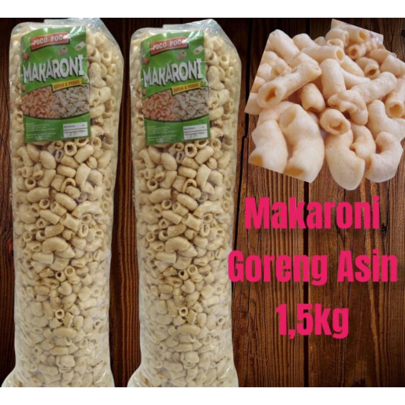 [MURAH] Makaroni Asin uk 1.5kg / Makaroni 1 ball