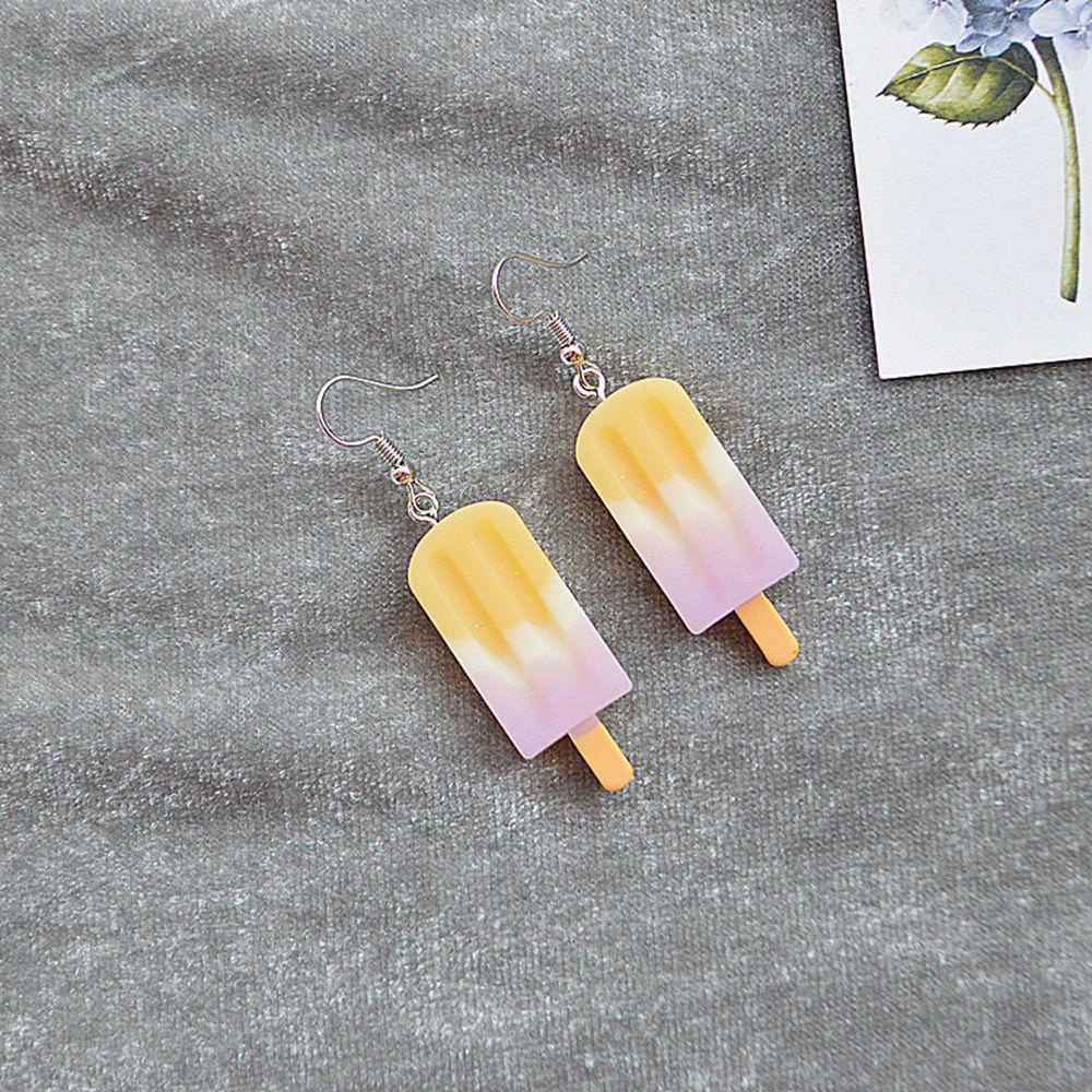 Nanas 1pasang Resin Eardrop Kepribadian Kreatif Menjuntai Drop Earrings