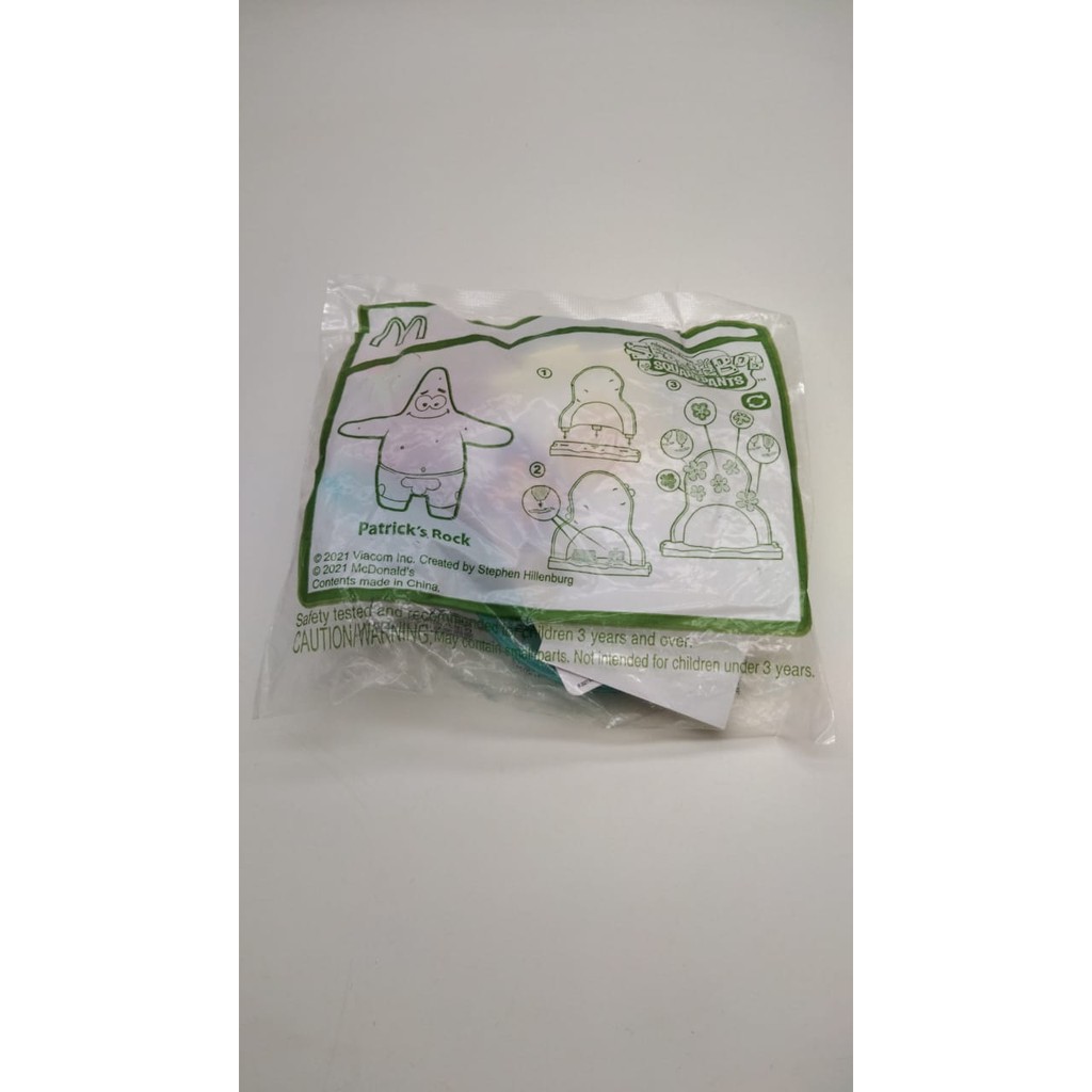 McD Happymeal McDonalds Mainan SPONGEBOB Patrick's Rock