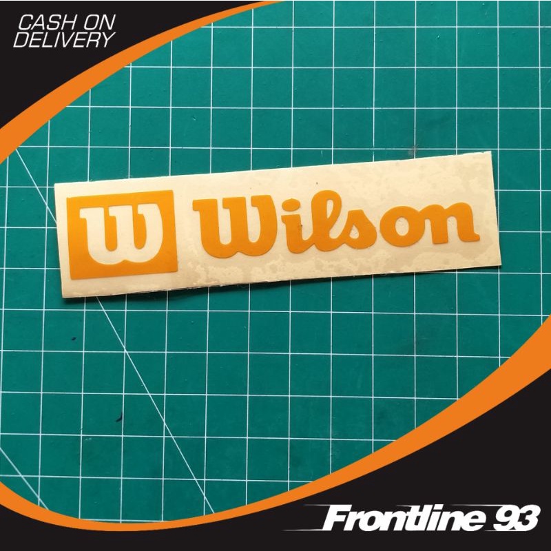 Cetak Cutting Sticker Logo Wilson Custom Stiker Cutting Racing Motor Mobil Helm