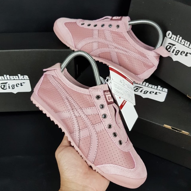 Sepatu onitsuka slip on leather