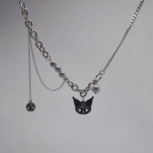 Kalung Multilayer Bentuk Disk | Kalung Bahan Stainless Steel | Aksesoris Wanita