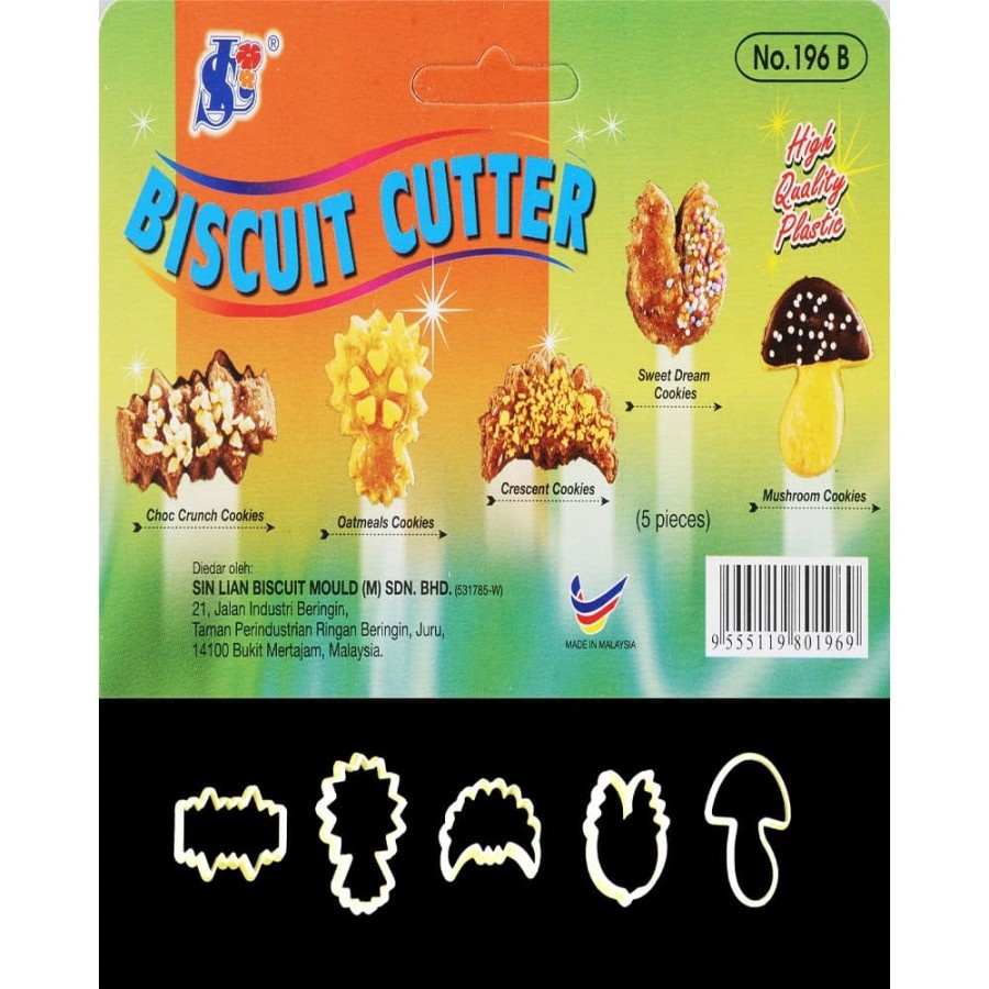 

Cetakan kue Acuan Sin Lian No 196 B / Biscuit Cutter Sin Lian 196B / cookie cutter motif / Cetakan Kue Kering Sin Lian 196B