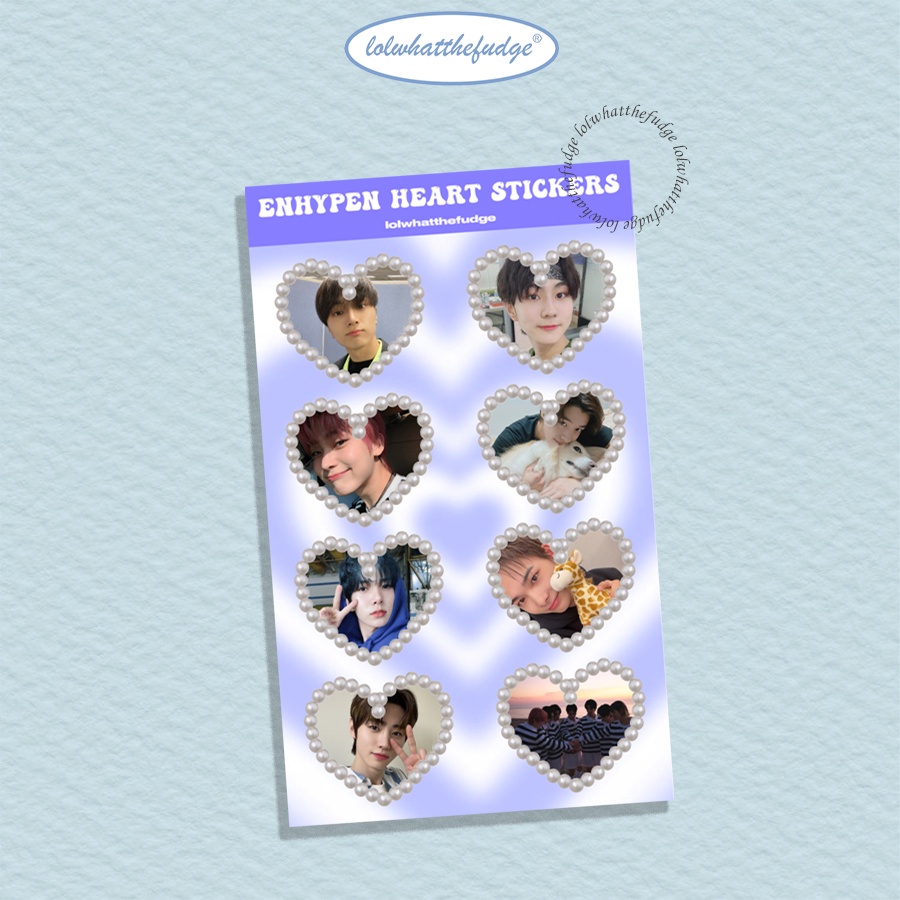 

lolwhatthefudge - ENHYPEN HEART PEARL STICKER / STICKER JOURNAL / STICKER DECO