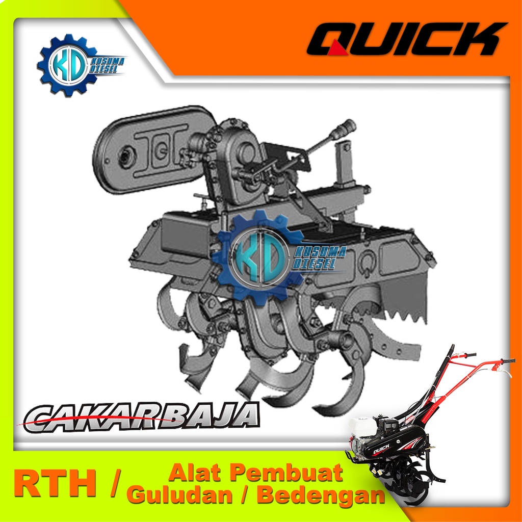 RTH Cakar Baja Quick - ALAT PEMBUATAN BEDENGAN - GULUD - GULUDAN  - CULTIVATOR - ROTARY - ORIGINAL -