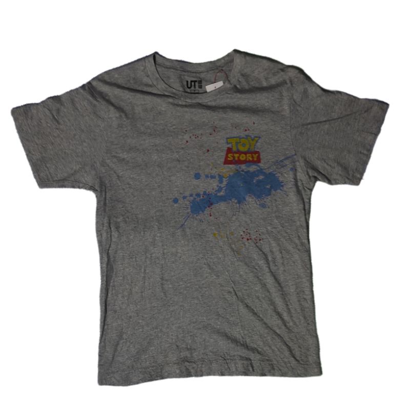 tshirt Kaos Uniqlo Toy Story Abu- Abu Second Original