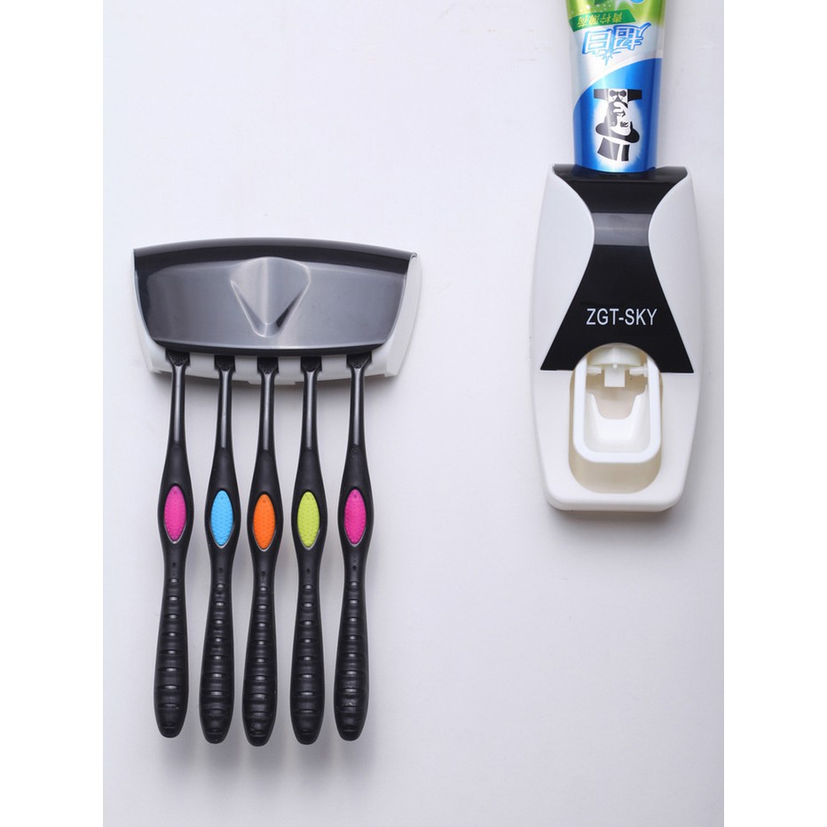 [DISINIAJA] [ZGT-SKY] Dispenser Odol dan Tempat Pasta Sikat Gigi Motif - DPM-1