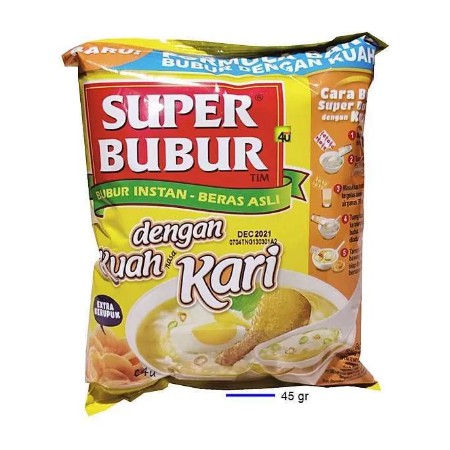 

Super Bubur Dengan Kuah Rasa Kari 46gr