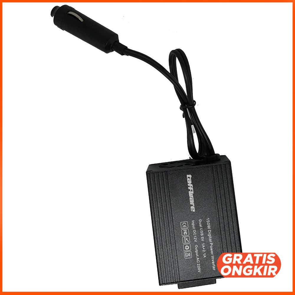 Power Inverter Mobil dengan 2 USB Port 150W 220V - PI-150W