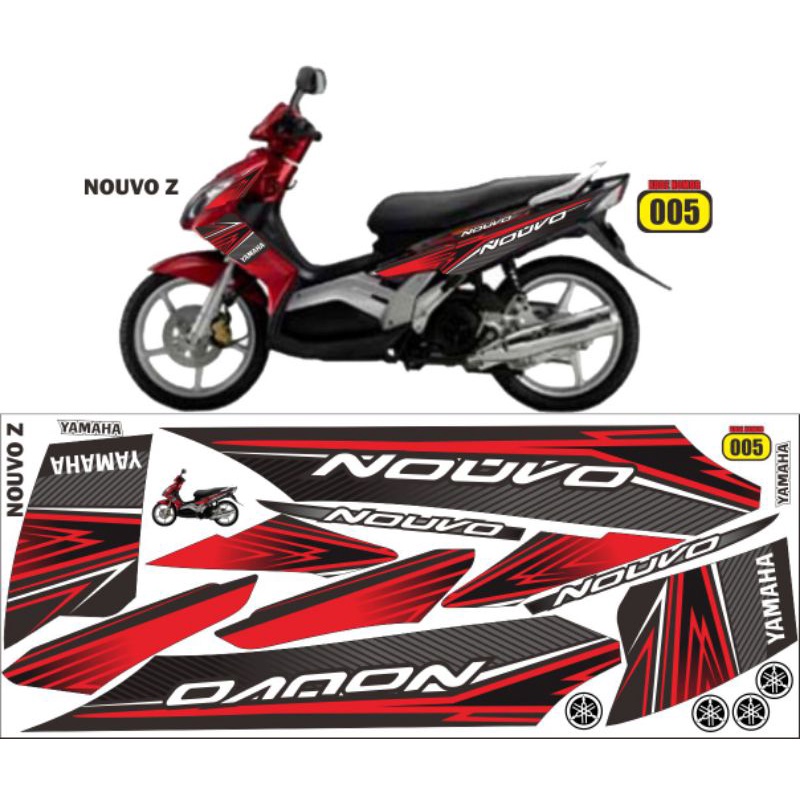 striping yamaha nouvo / decal yamaha nouvo / striping nouvo / striping nuvo