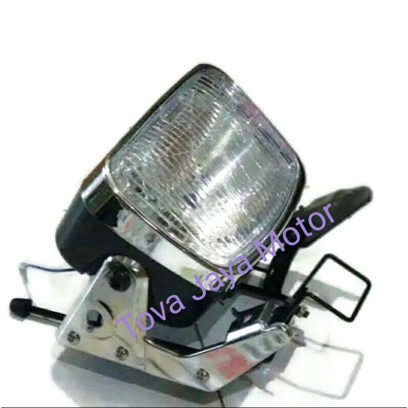 Reflektor depan plus kupingan lampu rx king new paket hemat