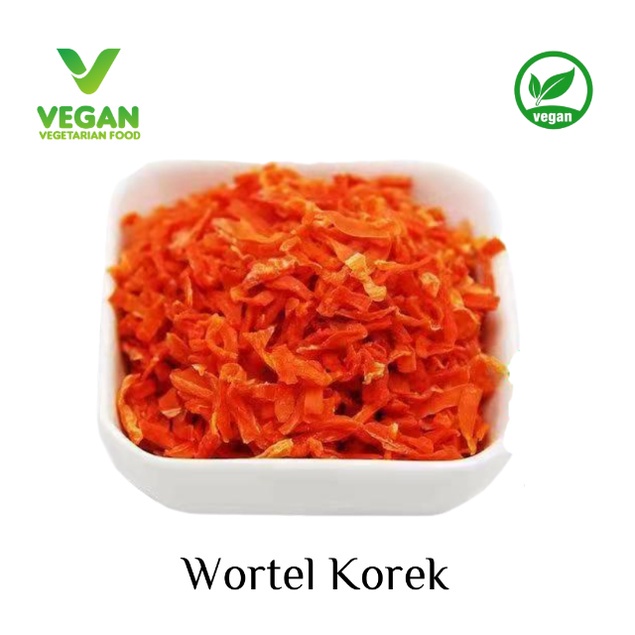 

Dehydrated Dried Stripe Carrot / Wortel Kering potong korek 100 gr