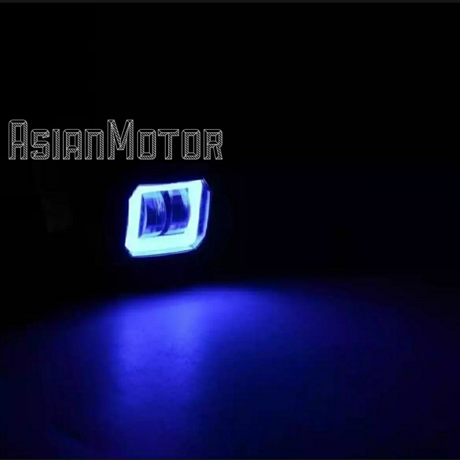 Lampu Tembak Lampu Sorot Daymaker Mini 4D Bulat Kotak 2 Lensa Firing Light Foglamp Fog Lamp Hi Low Daymaker Universal