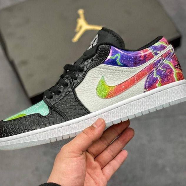 ✨ ON SALE SNEAKERS PRIA✨ NIKE AIR JORDAN 1 LOW GALAXY MULTICOLOR ,SEPATU BASKET SEPATU WANITA