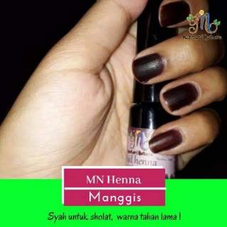 Mentari nail henna MN henna kuku  syah untuk  sholat  